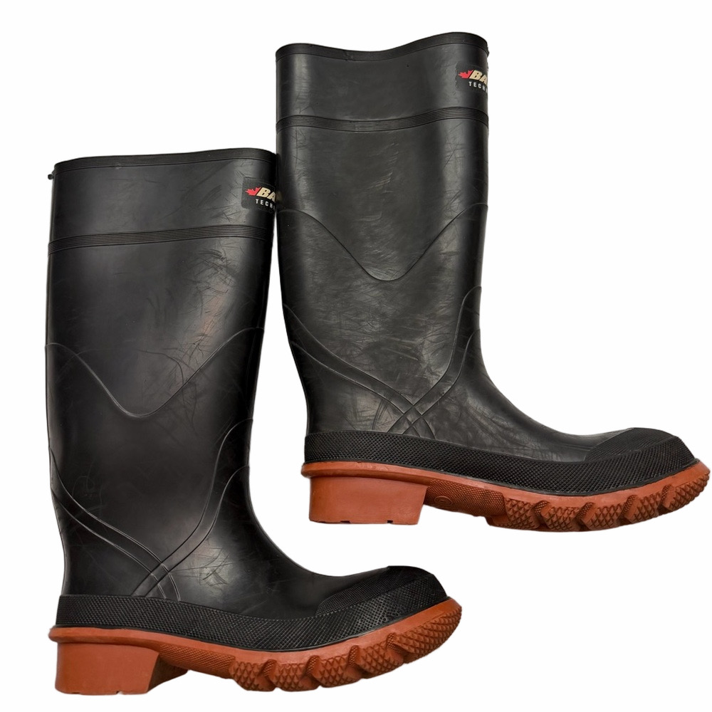 Baffin Technology Black High Slip On Rubber Boots Men Size 6 | Woman 7.5 Muckers
